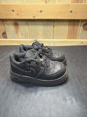 Nike Air Force 1 Low Black Toddler Boys Sneakers Shoes Size 7C DH2926-001 Y2K!!